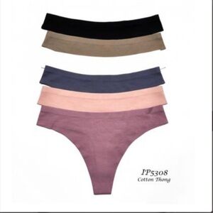 Bundle 6 pieces Cotton Seamless Thong Panties Underwear. Size XLarge. NWT